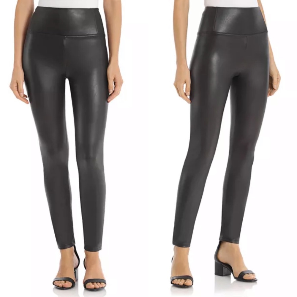Bagatelle High Rise Faux Leather Leggings • Large